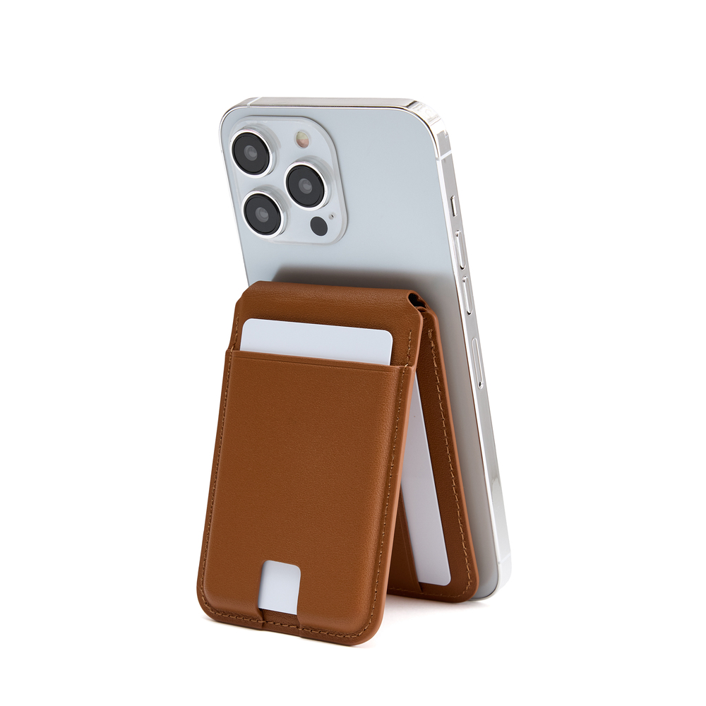 Leather MagSafe Wallet & Phone Stand